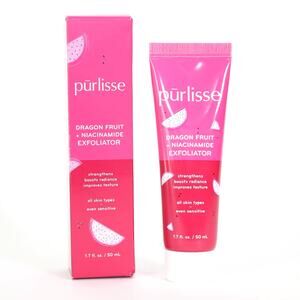 Purlisse Dragon Fruit + Niacinanmide Face Exfoliator - 1.7 fl oz / 50 ml - NIB